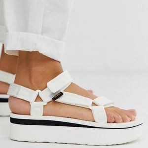 Brand new platform teva sandals